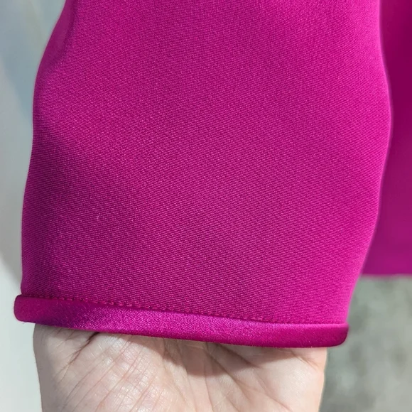 STARINGTON Vintage Pink Sheath Dress Long Sleeve Crew Neck, size 8, 100% silk - Picture 3 of 12